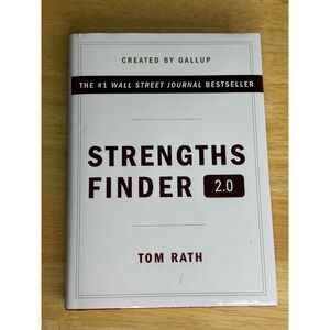 StrengthsFinder 2.0 Tom Rath Gallup Hardcover Book with Unused Access Code